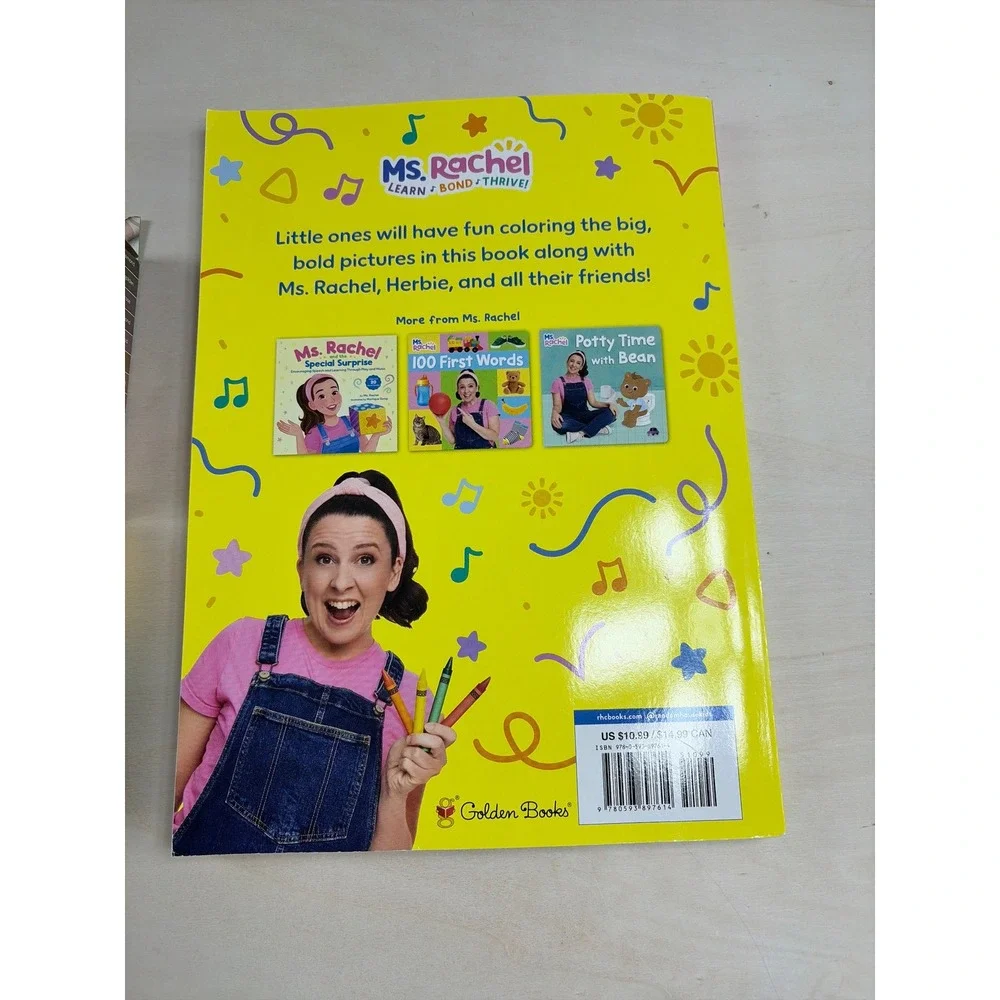 Ms. Rachel My First Coloring Book with Crayola Colors of the World Crayons Set